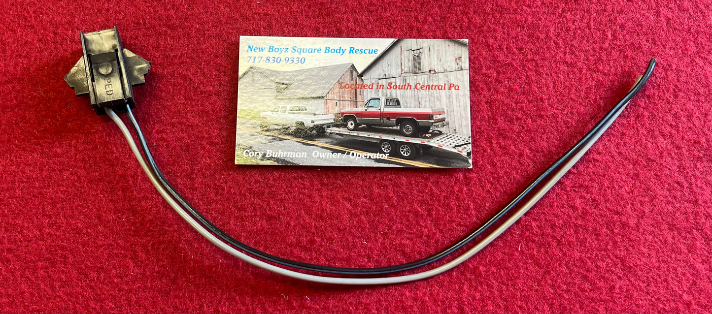 Pigtail, Windshield Wiper Motor Park Pigtail 1978-1991