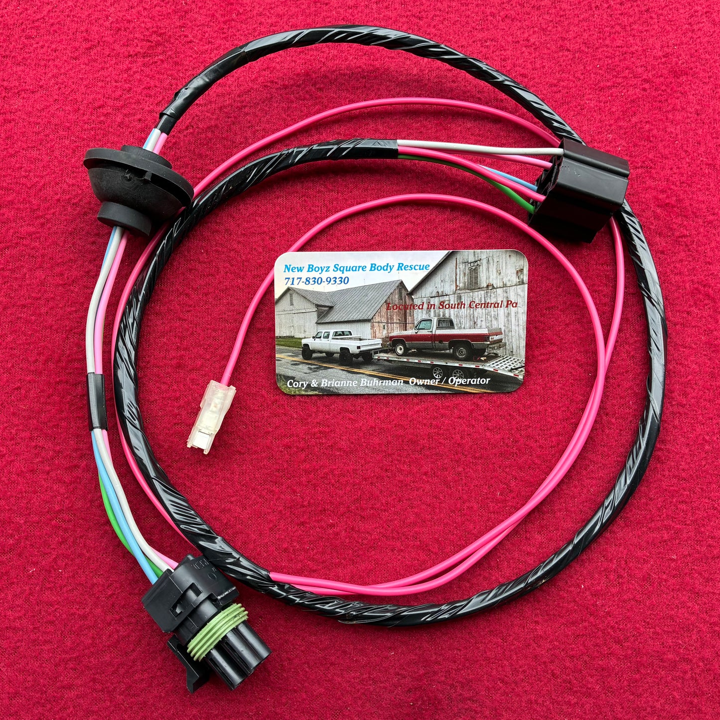 1: Harness, Dual Tank Harness Regular Cab 1979 - 1980 Single Post New Manufactured 1st Design Weather Pack Connector & Direct Bulkhead