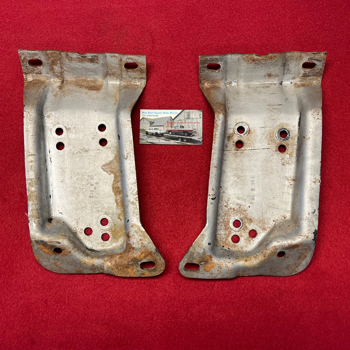 Brackets, C10 Engine Frame Side Perches / Brackets Part# 6271361 & 6271362