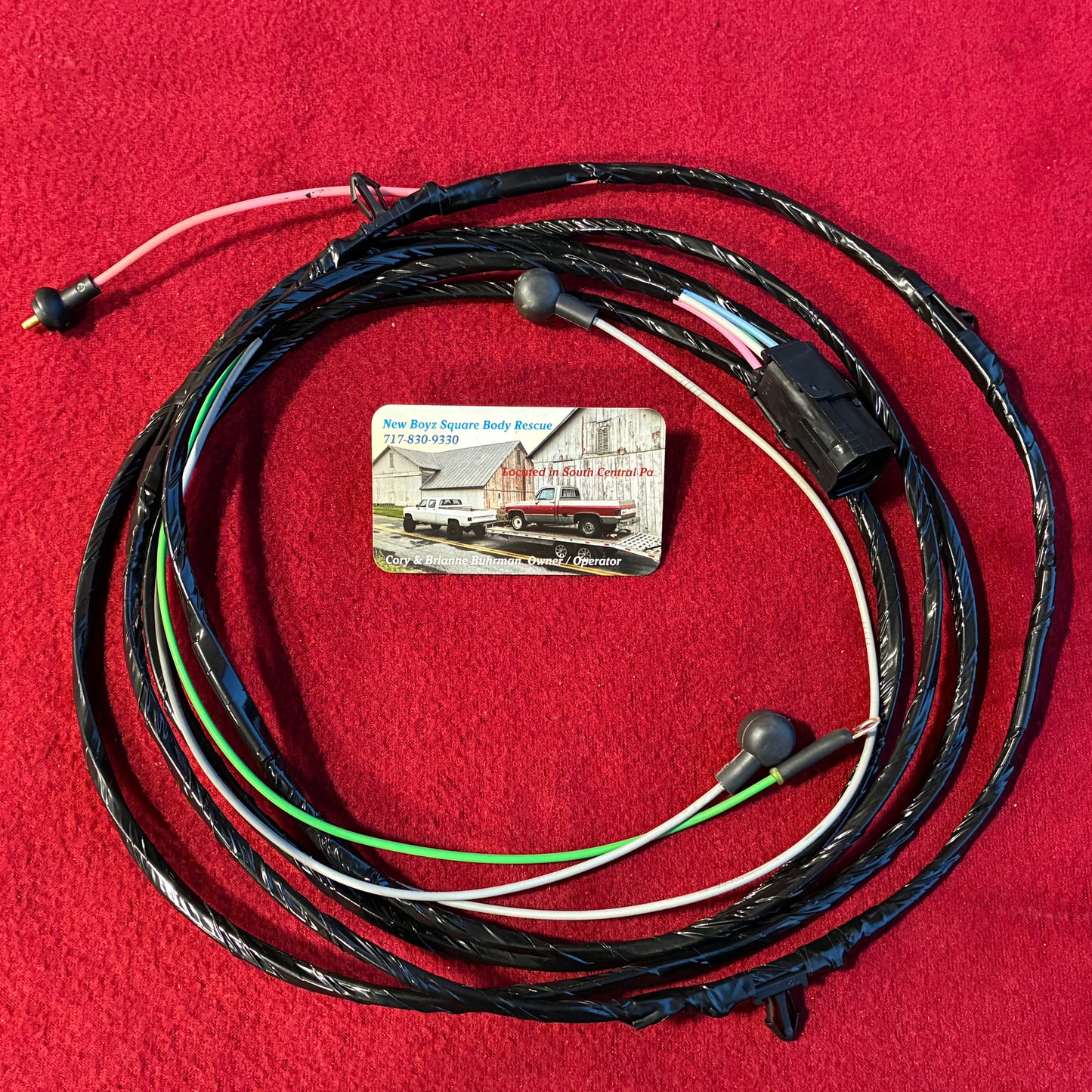 1: Harness, Dual Tank Selector Valve Harness Regular Cab Chassis Side 1979 - 1980 Single Post New Manufactured 1st Design Weather Pack Connector &  OE Fuel Sending Connector