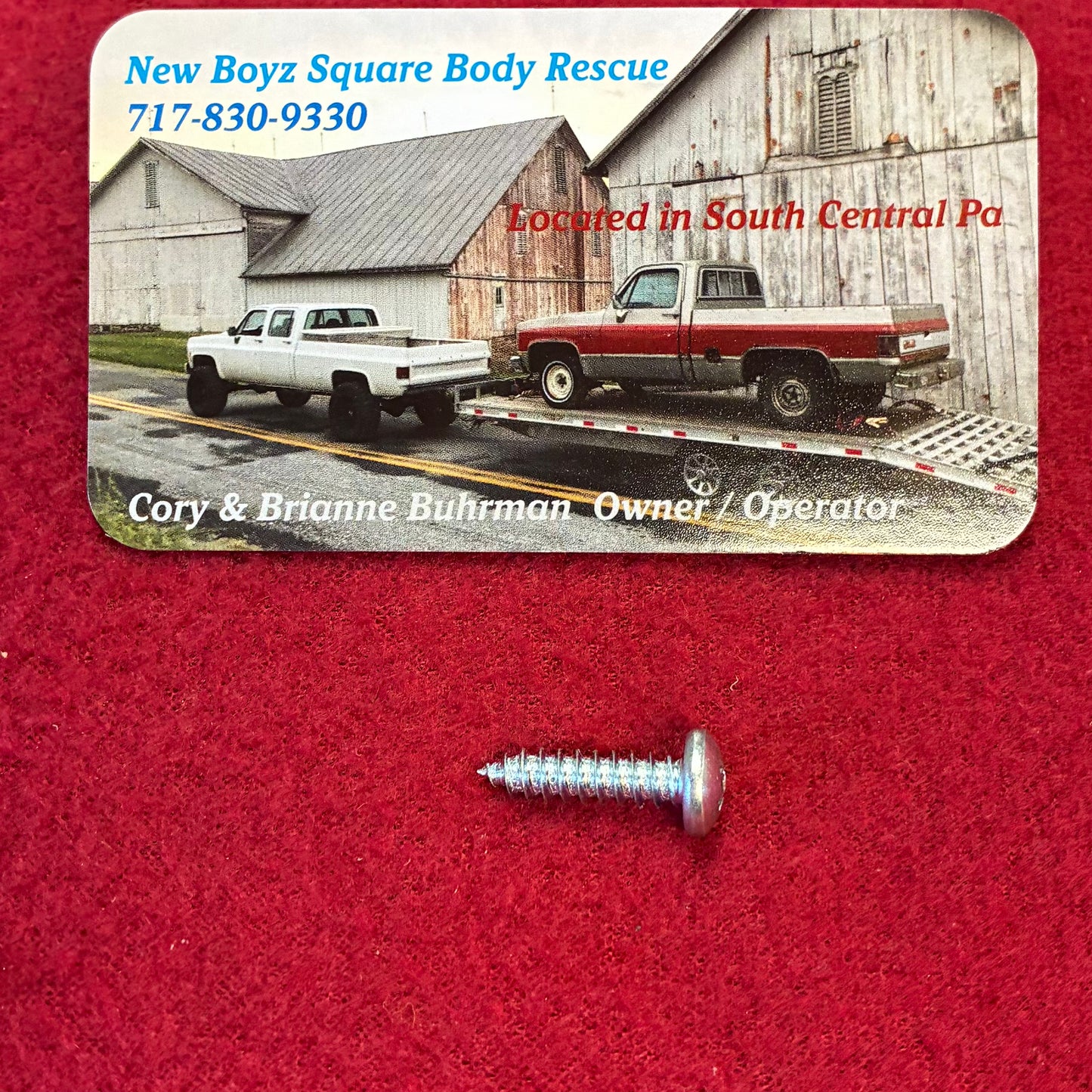 Screw, Arm Rest Pad Attachment Screw (New)