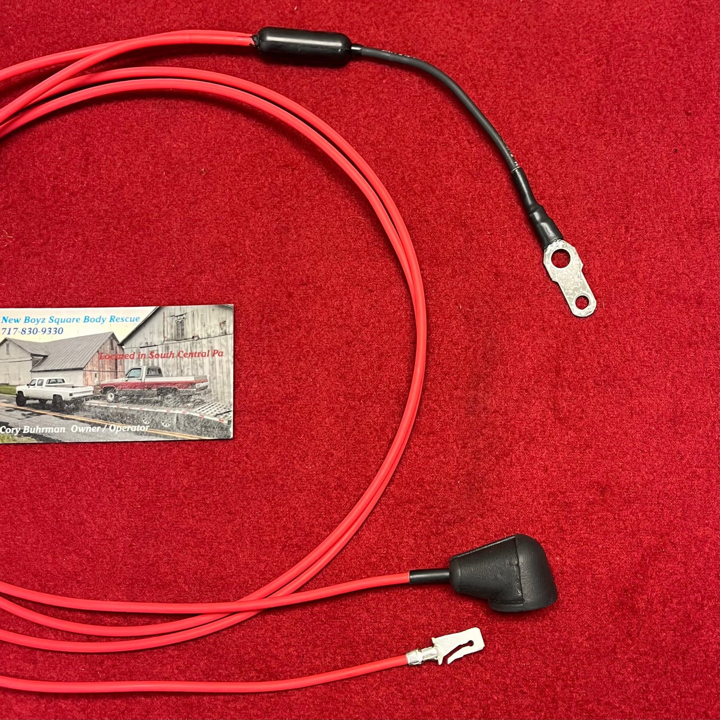 Lead M, Charging System Harness Lead Alternator Stud- Bulk Head - Junction Block Lead (Dual Pin Fusible Link) (Dual Wire) (New Manufactured)