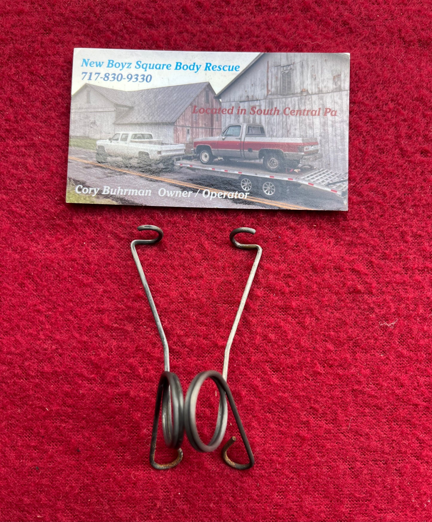 Spring, Cable Support Spring Set LH & RH 1981-1991 Part# 14021315 & 14021316