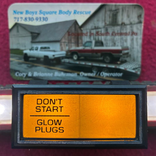 Insert, Warning Light Cluster Bezel Insert Diesel