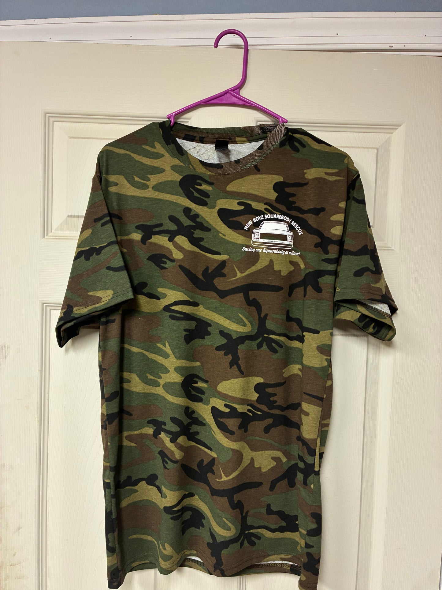 XLarge Green Camo Short Sleeve T-Shirt