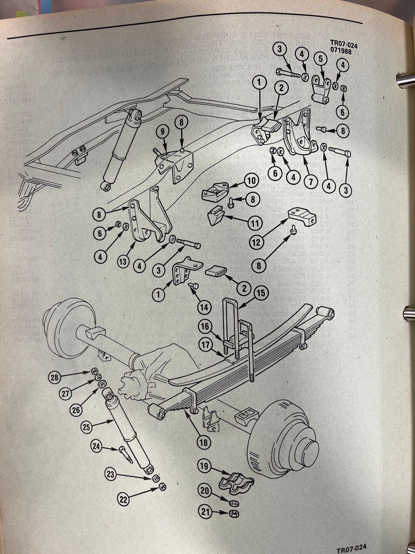 Hanger Set, Rear Spring Front Hanger Set C30 & R30 Truck Part# 14005121