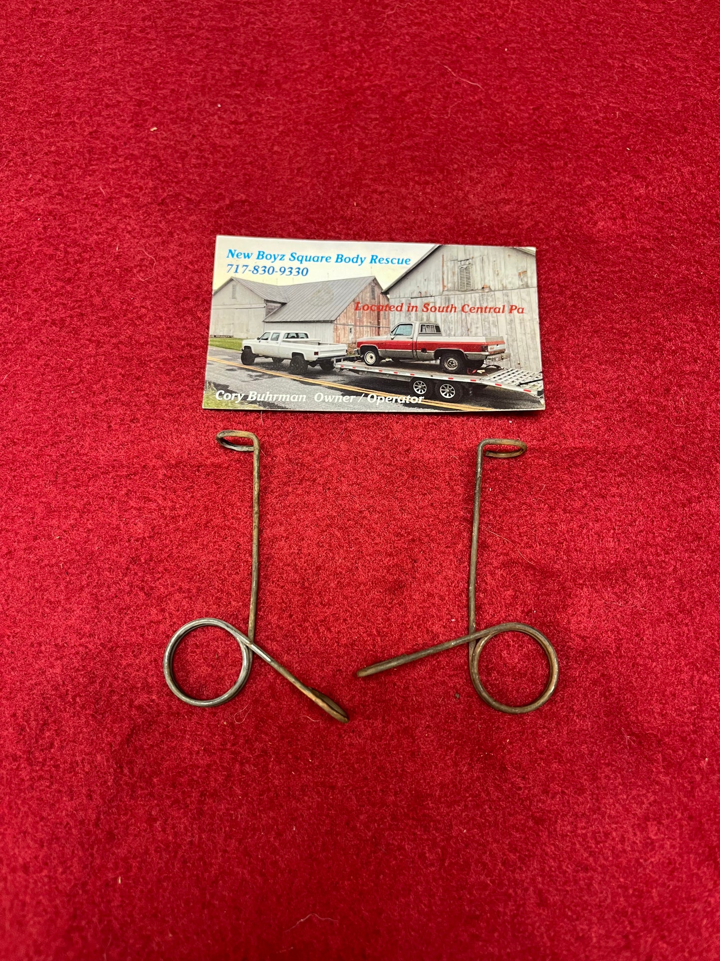 Spring, Cable Support Spring Set LH & RH 1981-1991 Part# 14021315 & 14 ...