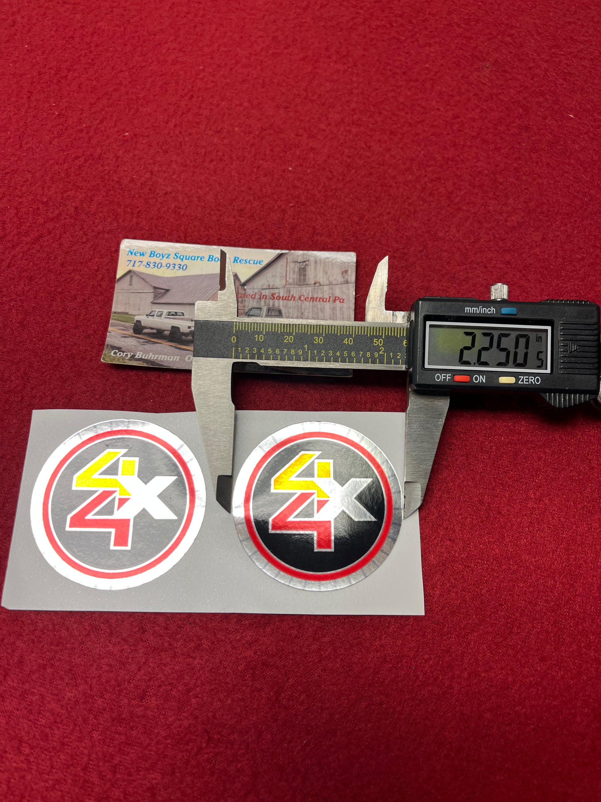 Sticker, Auto Hub Sticker 2 1/4”NBSR Design – New Boyz Squarebody Rescue