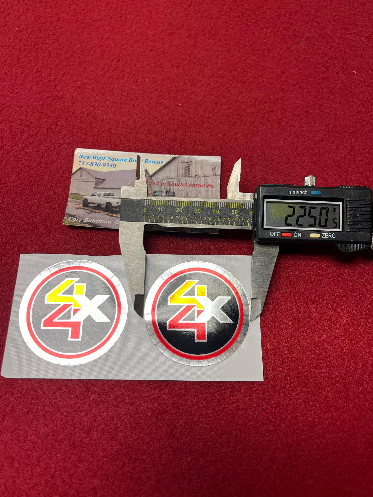 Sticker, Auto Hub Sticker 2 1/4”NBSR Design