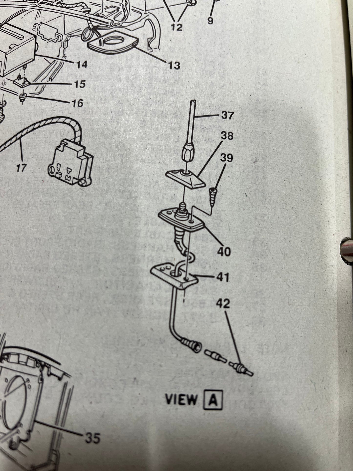 Antenna Mast, Radio Antenna Mast 1988 - 1991 Part# 10136715 (Fender Mounted)