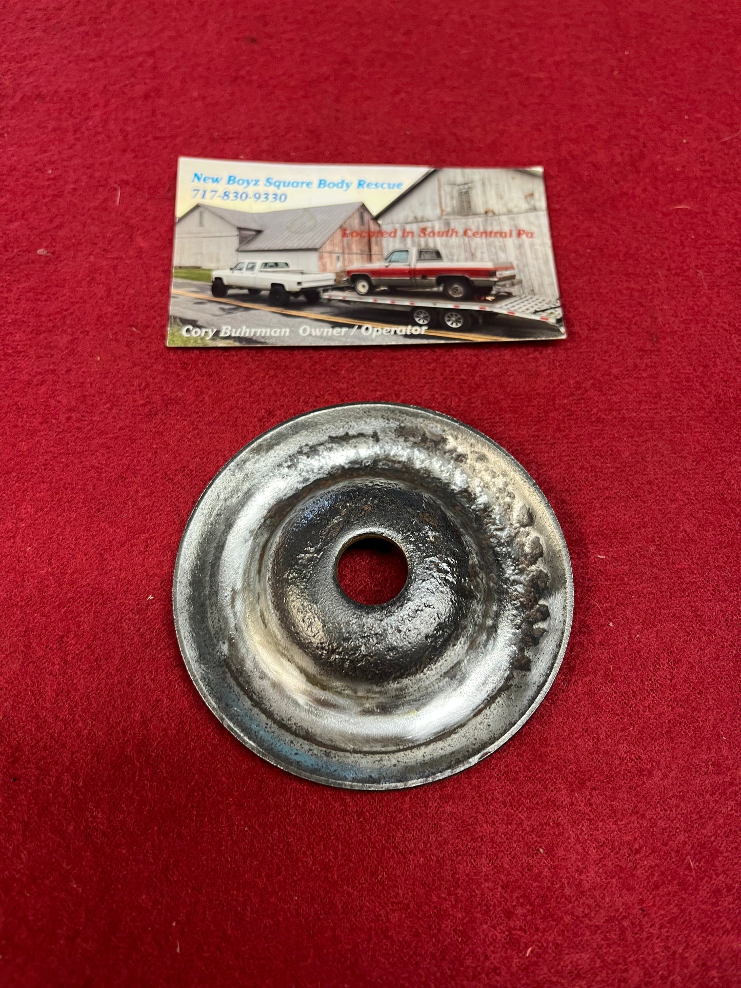 Retainer, Body Bolt Lower Cushion Retainer (Washer) Part# 14027472