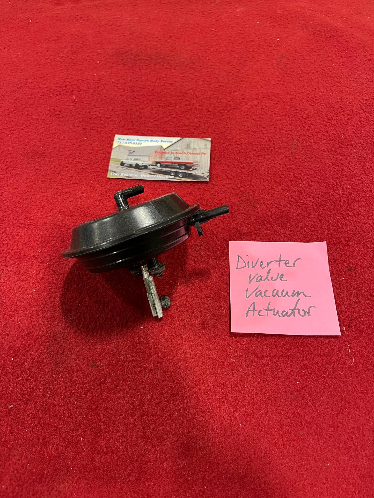 AC Inside Housing Diverter Valve Vacuum Actuator (1985-1986) Part# 1996886