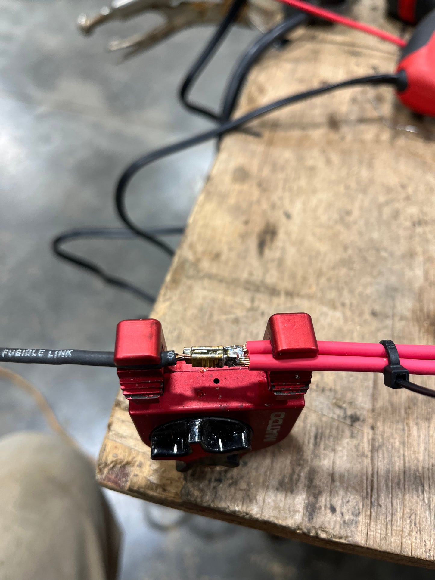 Lead M, Charging System Harness Lead Alternator Stud- Bulk Head - Junction Block Lead (Dual Pin Fusible Link) (Dual Wire) (New Manufactured)