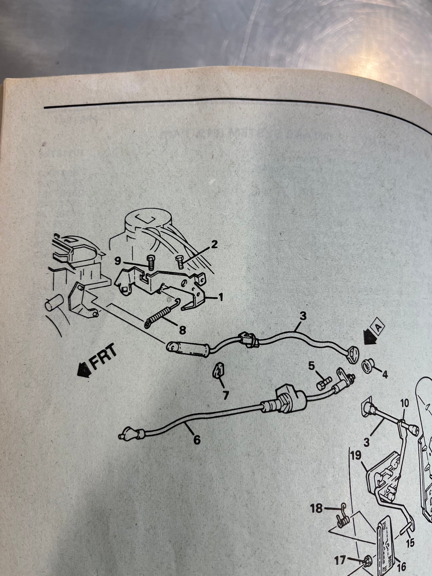 Support / Bracket Accelerator Control Cable Support Part# 14077903