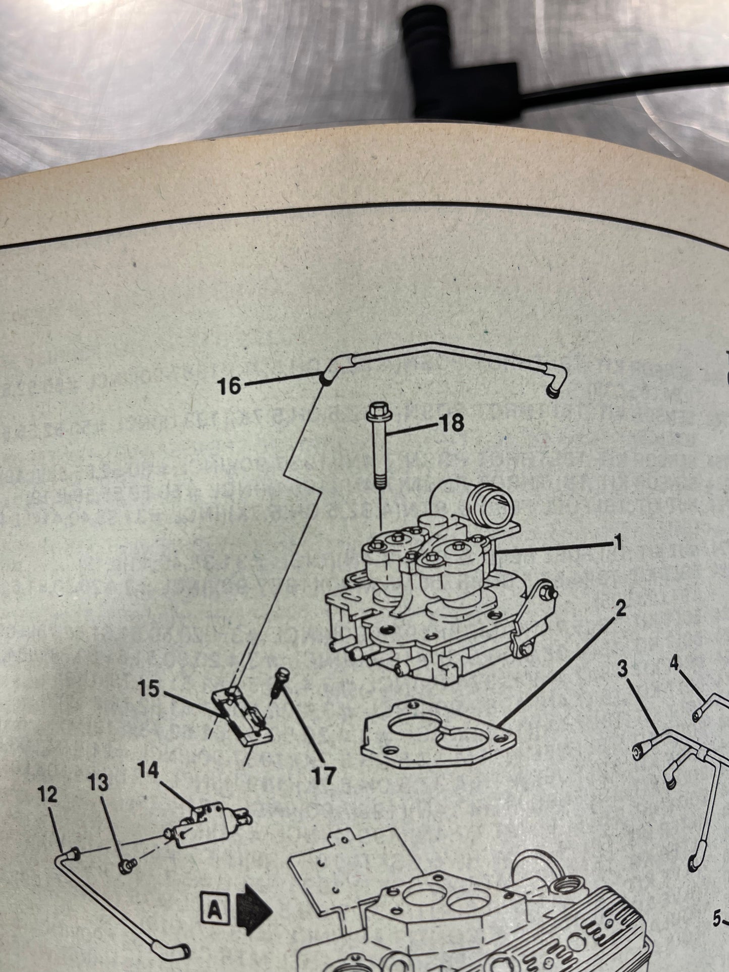 Tube, TBI M.A.P.Sensor Vacuum Part# 14102067 1987 - 1989