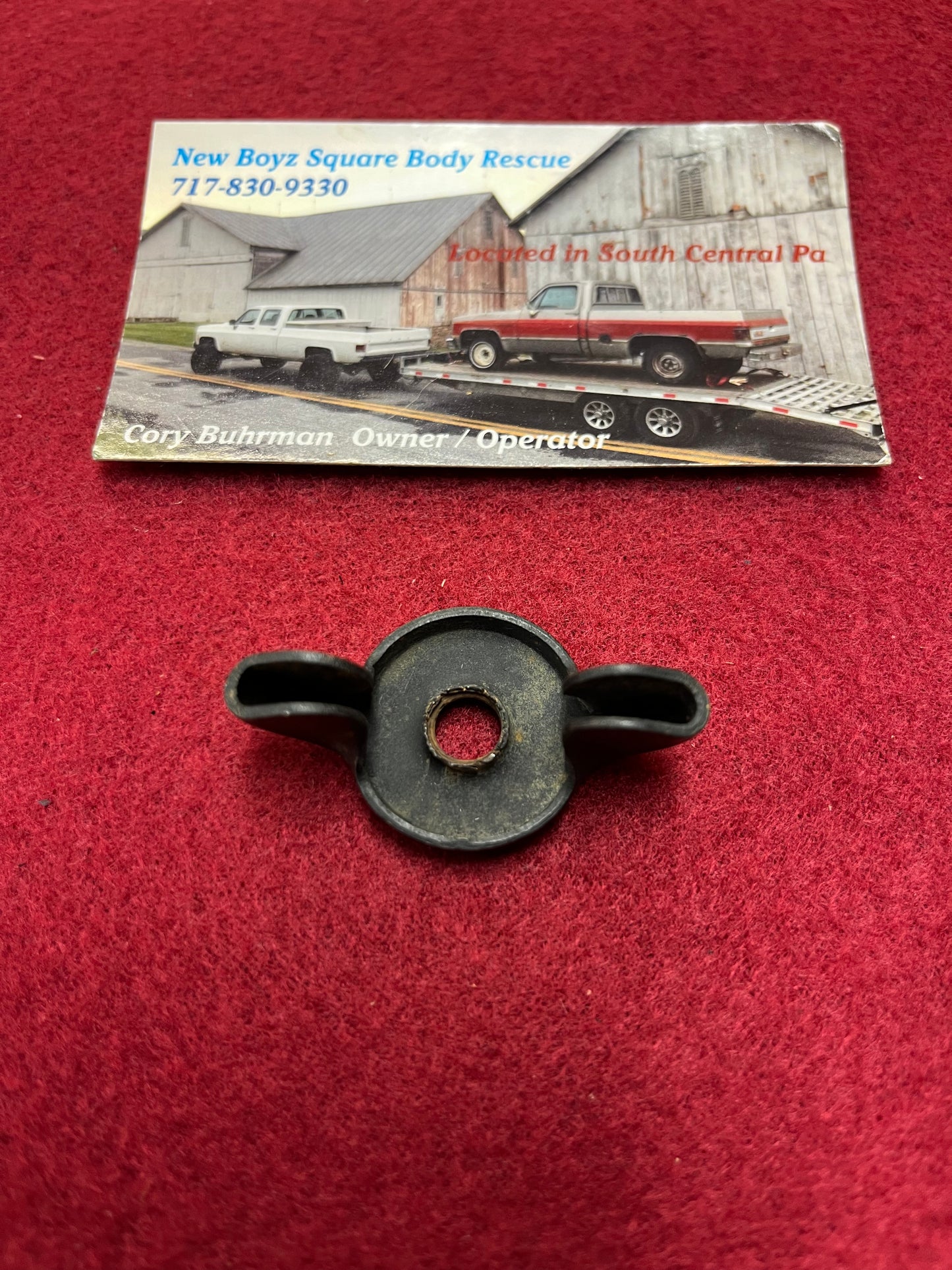 Nut, Jack Accessory Stay Wing Nut 5/16-18 1975-1991