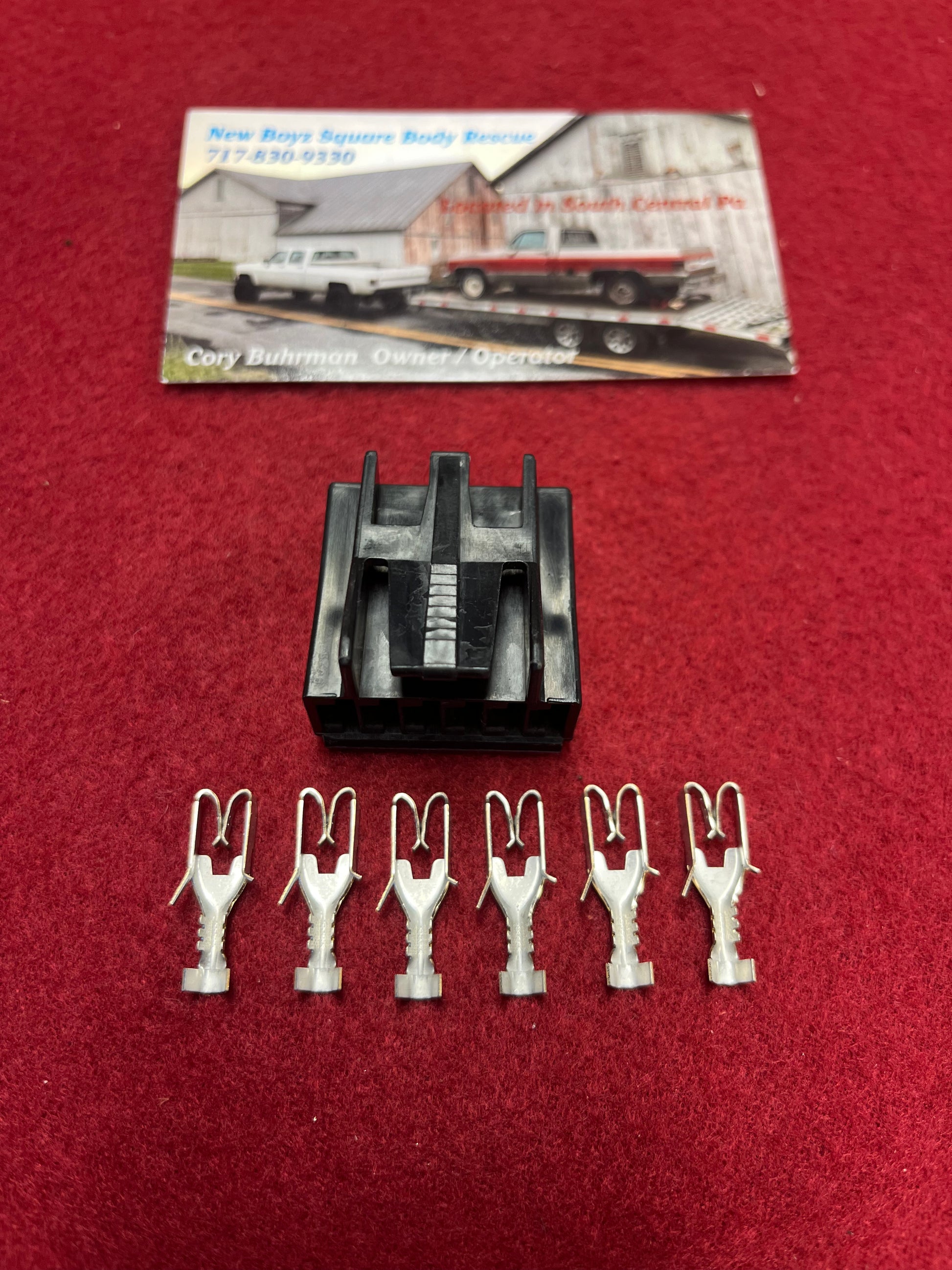 Connector W/ Terminals, Windshield Wiper Switch Connector and 6 Terminals (Wiper Switch Kit) (1978-1983)