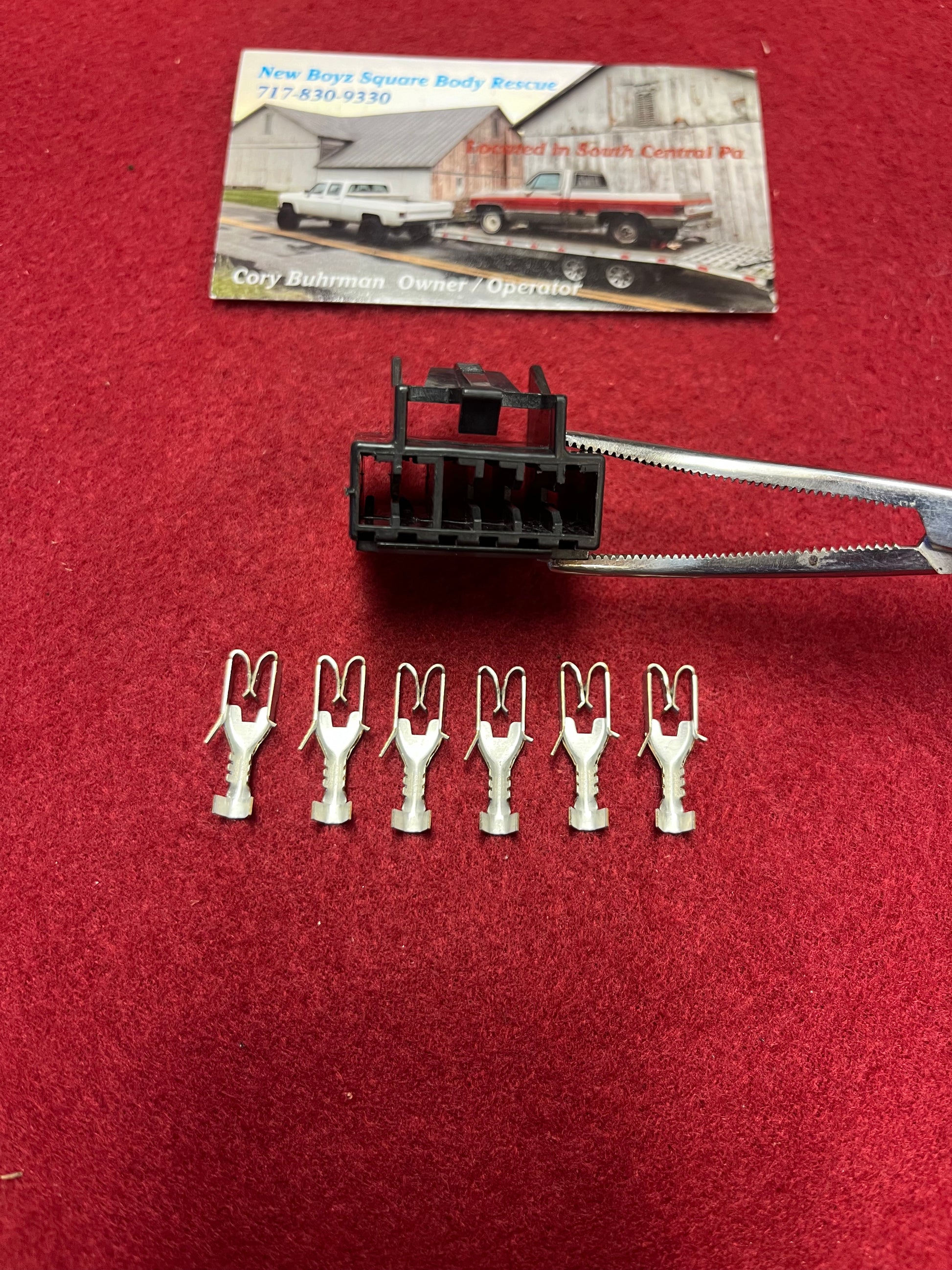 Connector W/ Terminals, Windshield Wiper Switch Connector and 6 Terminals (Wiper Switch Kit) (1978-1983)