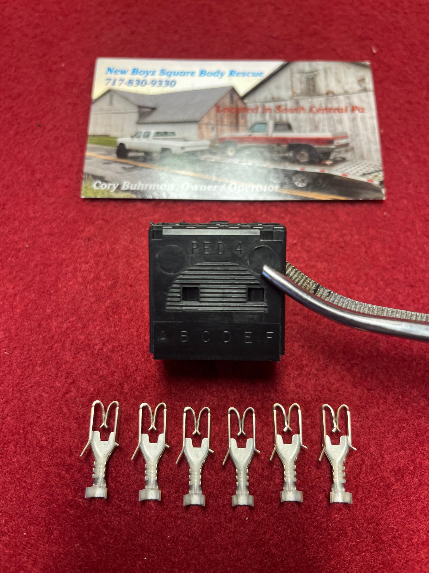 Windshield Wiper Switch Connector and 6 Termials (Wiper Switch Kit) (1978-1983)