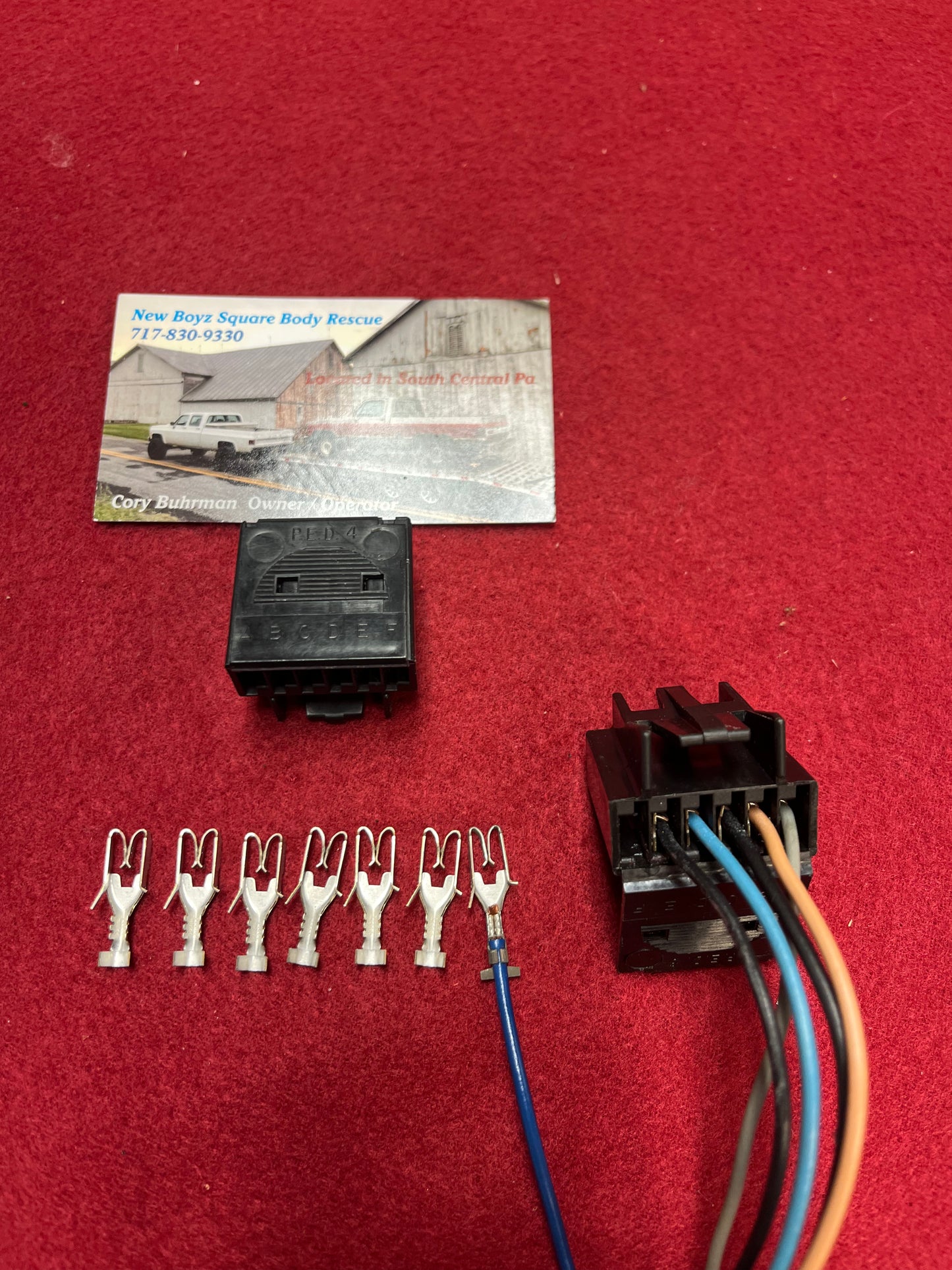 Windshield Wiper Switch Connector and 6 Termials (Wiper Switch Kit) (1978-1983)