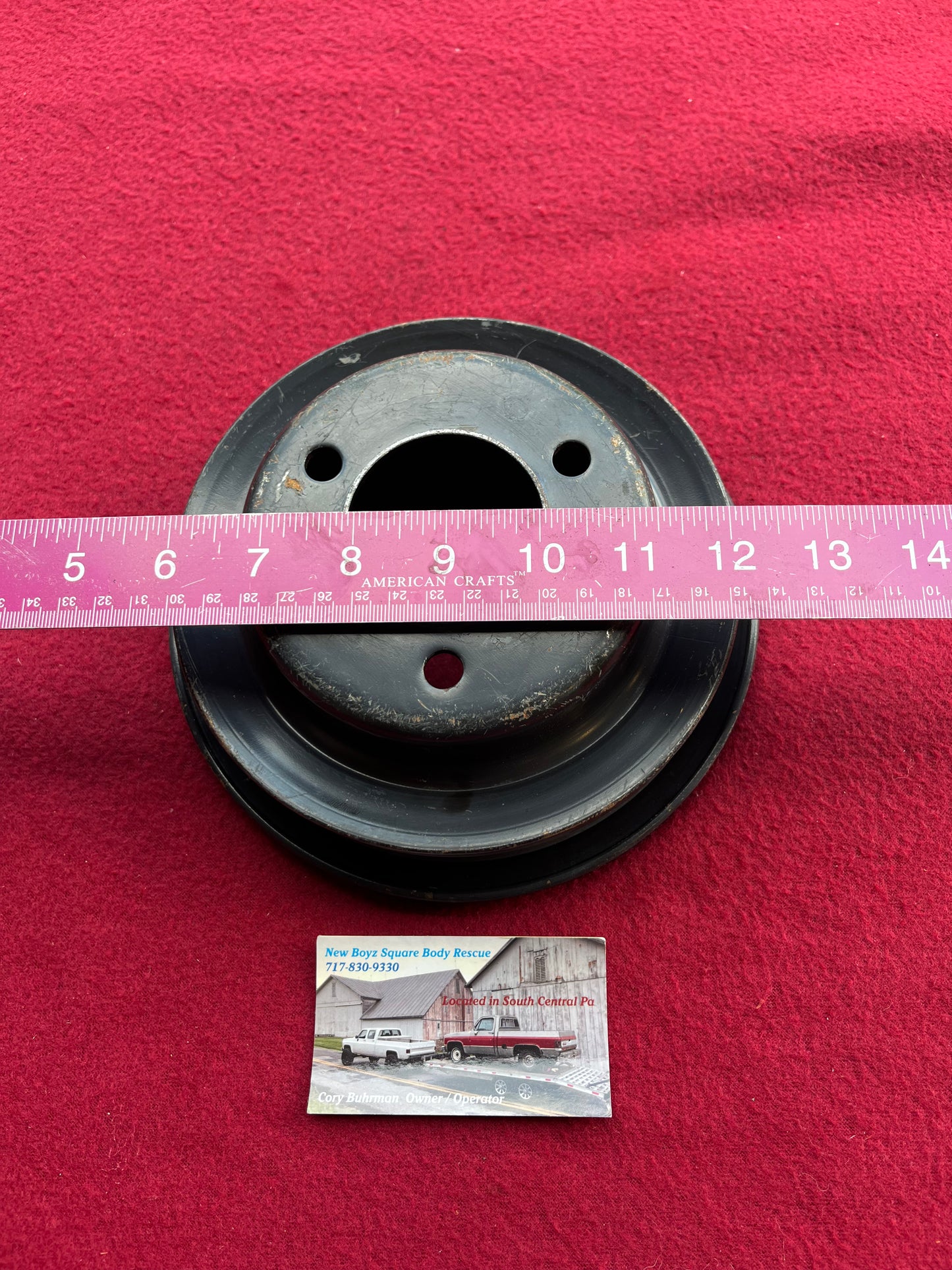 BBC Pulley, 3 Groove Crank Pulley Part# 14025185 Big Block Chevy