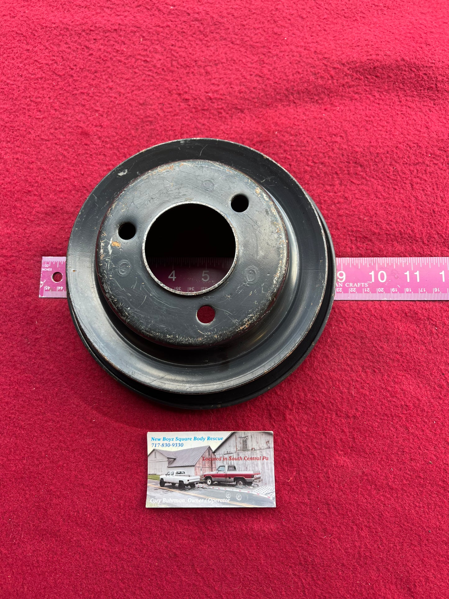 BBC Pulley, 3 Groove Crank Pulley Part# 14025185 Big Block Chevy