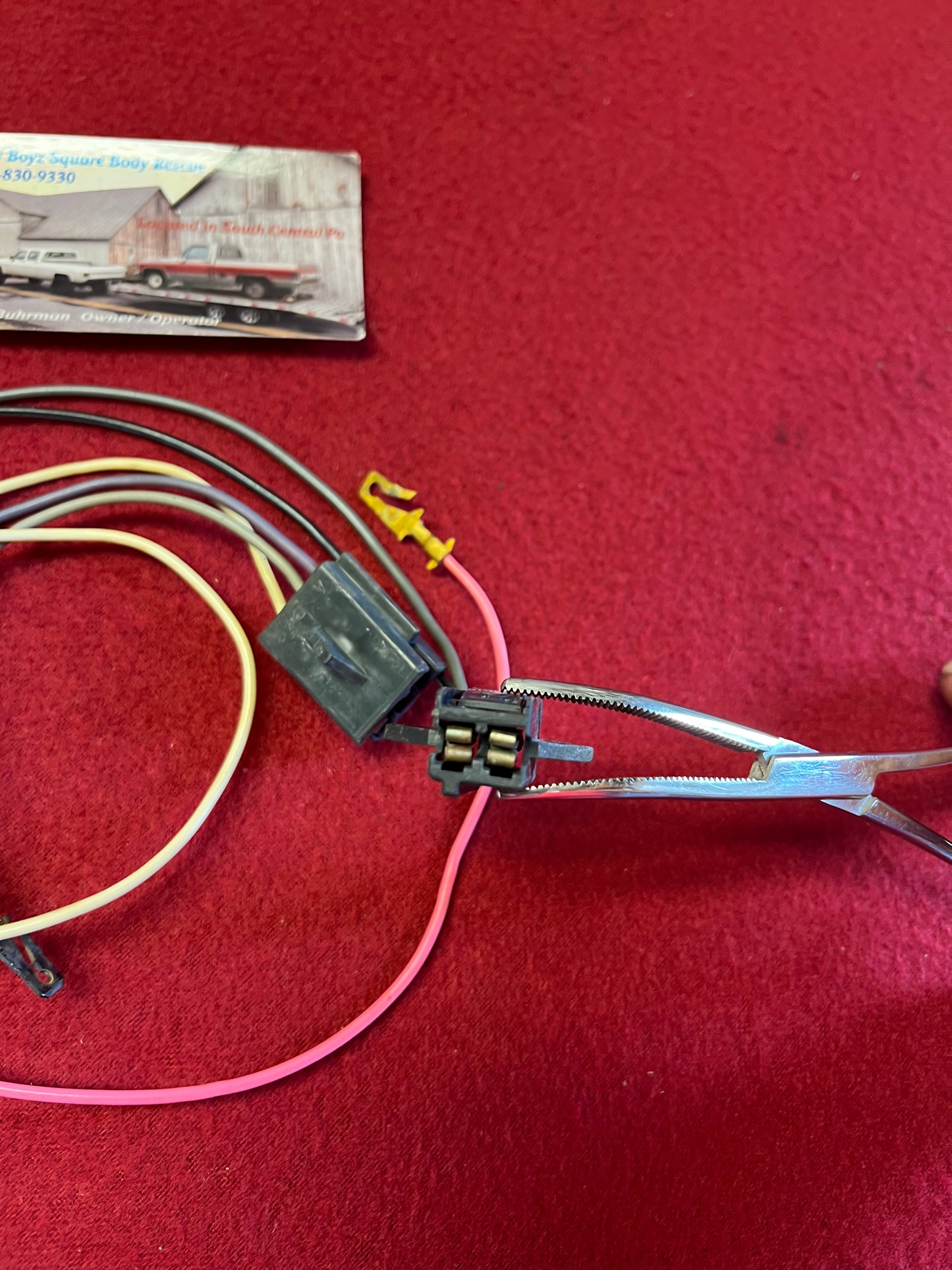 Lead, Windshield Wiper Motor Pigtail 1978-1984 (Pigtail)